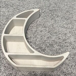 Moon Shaped Wooden Shelf